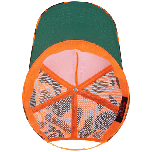 Sacred - Orange Camo Trucker Snapback